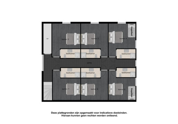 28 Groepsaccommodatie Eversbosch 1 plattegrond 1e verdieping.png